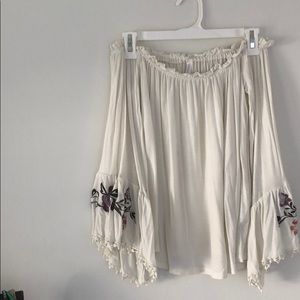 Off the shoulder blouse